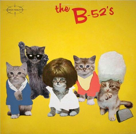 The B-52's Kitten Covers, Famous Album Covers, Cat Website, B 52s, Classic Album Covers, Joy Division, Beastie Boys, Janis Joplin, Tv Movie