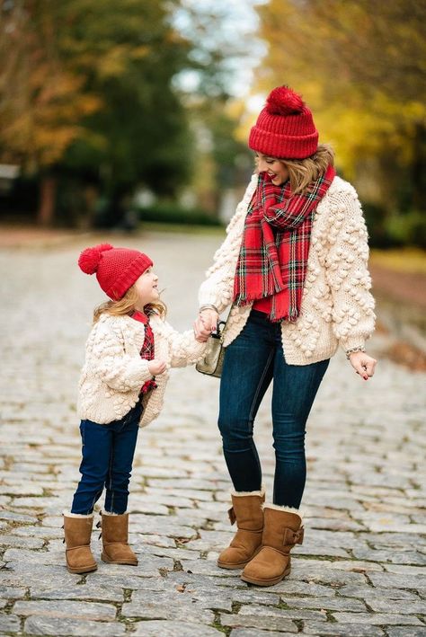 Child Outfits, Audrey Rose, Mom Daughter Outfits, Mommy Daughter Outfits, Daughter Outfits, Farm Christmas, Mother Daughter Fashion, Mother Daughter Matching Outfits, Ootd Instagram