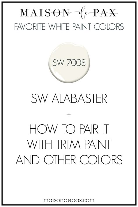 Alabaster Sherwin Williams Trim Color, Alabaster White Color Scheme, Wall Trim Colors, Colors That Go Well With Alabaster, Alabaster Sherwin Williams Walls With White Trim, Best White Trim Paint Color Sherwin Williams, White Wall And Trim Color Combinations Sherwin Williams, Pale Oak Vs Alabaster, Alabaster Whole House Color Scheme