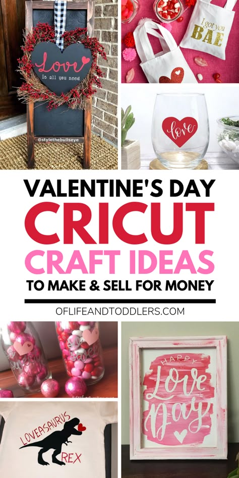 Cricut Valentine's Day Crafts that you make and sell for money. #cricut #cricutcrafts #valentinesday Cricut Valentine Ideas, Cricut Valentines Projects, Cucumber Trellis Diy, Cricut Valentine, Pinterest Valentines, Valentine Craft Ideas, Cricut Valentines, Trellis Diy, Saint Valentin Diy