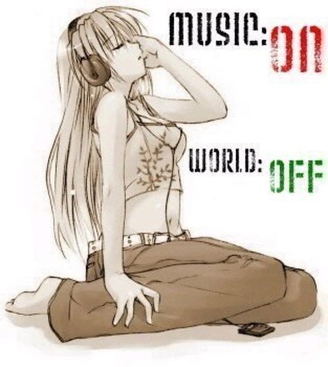 Music: On. World: Off. Im Going Crazy, Silly Pictures, Silly Me, Anime Music, Just Girly Things, Literally Me, Going Crazy, Music Is Life, Listening To Music