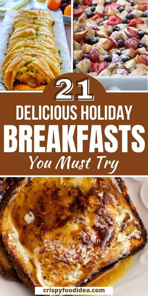 These delicious holiday breakfast recipes are best for morning meal and you must try. Holiday Breakfast Ideas, Christmas Breakfast Casserole, Thanksgiving Breakfast, Christmas Breakfast Recipe, Best Breakfast Casserole, Holiday Breakfast, Christmas Food Dinner, Christmas Breakfast, Breakfast Meal Prep