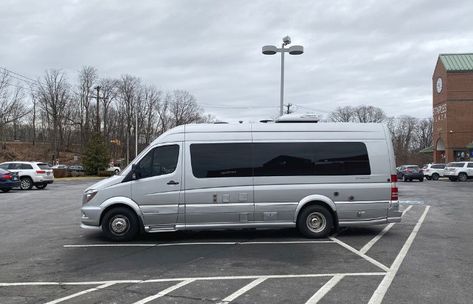 We Test Drove and Slept in an Airstream Interstate Van. Here's How it Went. - RV Love Airstream Interstate, Small Rv, Motor Homes, Sprinter Van, Class B, Grand Tour, Happy Campers, Van Life, Motorhome