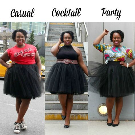 How to wear a Tutu Casual Cocktail Party Tutu Outfits For Women, Plus Size Tulle Skirt Outfit, Black Tulle Skirt Outfit, Tull Skirt, Plus Size Tutu, Tulle Skirt Bridesmaid, Wedding Kids Outfit, Tulle Fashion, Tutu Skirt Outfit