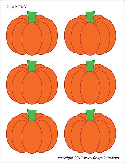 Pumpkins | Free Printable Templates & Coloring Pages | FirstPalette.com Pumpkin Templates Free Printable, Pumpkin Templates Free, Pumpkin Activities Preschool, Pumpkin Templates, Colored Pumpkins, Desk Name Tags, Fall Clip Art, Pumpkin Activities, Pumpkin Template