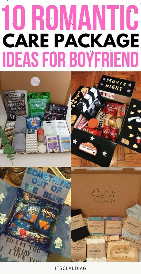 OMG these care package ideas for sick boyfriend are the best! I actually got one for my boyfriend and he totally loved it, they show you so many options and themes. Ldr Care Package, Deployed Boyfriend, Package Ideas For Boyfriend, Care Package Ideas For Boyfriend, Boyfriend Care Package, Diy Care Package, Fall Gift Baskets, Care Package Ideas, Boo Gift