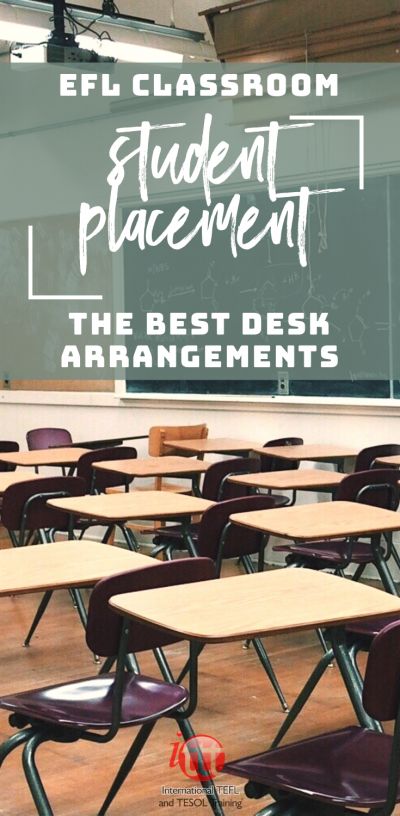 Getting Student Placement Right - The Best Desk Arrangements for EFL Students | ITTT | TEFL Blog Desk Placement In Classroom, High School Desk Arrangement, Classroom Desk Arrangement Elementary, Student Desks Arrangement, Classroom Desk Arrangement, School Desk Arrangements, Desk Arrangement, Desk Arrangements, Classroom Images