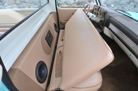 Truck Audio System, Truck Audio, Custom Car Audio, Car Stereo Systems, Car Audio Installation, Custom Car Interior, Lowered Trucks, C10 Chevy Truck, Custom Truck