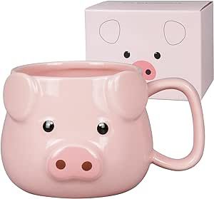 Pink Coffee Mugs, Pig Lovers, Women Christmas, Birthday Gifts For Kids, Mom Kid, A Beautiful Day, Child Day, Cute Mugs, Holiday Birthday