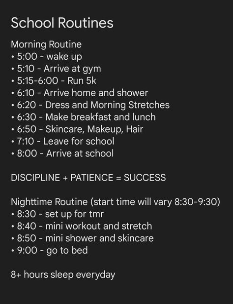 How To Be Disciplined Tips, Daily Routine Schedule 5am, That Girl Schedule, How To Become Disciplined, Discipline Schedule, Study Discipline, Discipline Lifestyle, Discipline Routine, How To Be Disciplined