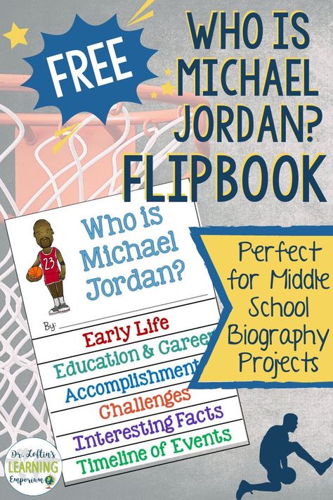 Check out these teaching tips for using the Who Was books series in a biography unit in your classroom. A list of the books in the series and a free Who is Michael Jordan flipbook is also included! Book Projects Middle School, Biography Project Elementary, Who Was Books, Biography Template, Biography Projects, Biography Project, Social Studies Lesson Plans, High School Activities, Books Series