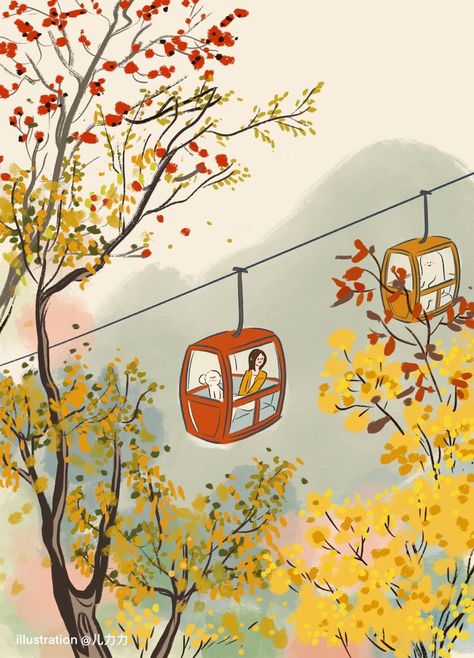 Autumn Illustration, Illustration Art Girl, Girly Art Illustrations, Art Inspiration Painting, Dreamy Art, Book Art Drawings, Anime Scenery Wallpaper, Girls Cartoon Art, Girly Art