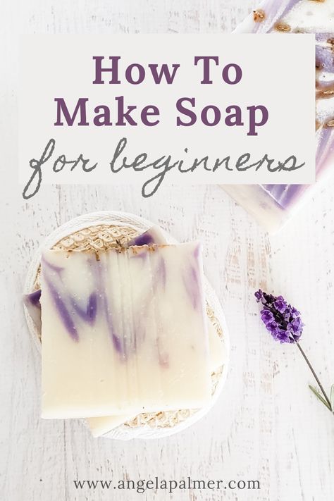 Make Soap For Beginners, Soap Making For Beginners, Bath Balms, How To Make Soap, Homemade Soap Bars, Diy Soap Bars, Easy Soap Recipes, Diy Soap Recipe, Lye Soap