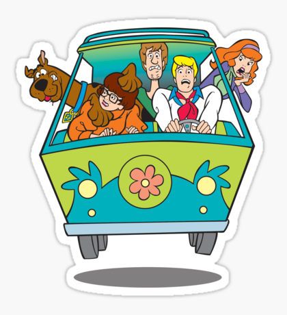 scooby doo Sticker Scooby Gang, Morning Cartoon, Tumblr Stickers, Chalk Drawings, Cartoon Stickers, Classic Cartoons, Cool Stickers, Aesthetic Stickers, School Bus