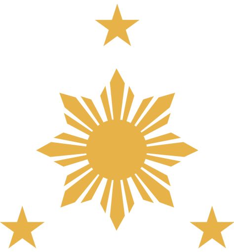 Philippine Flag Sun, 3 Stars And A Sun, Philippine Sun, Sun Png, Filipino Flag, Best Png, Sun Background, Philippine Star, Philippines Fashion