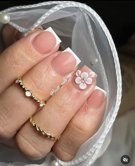 X Short Acrylic Nails, Cute Acrylic Overlay Nails, Shorties Nails French Tip, Pink Tip Nails, Plain Nails, Gel Nails Diy, Simple Gel Nails, Girly Acrylic Nails, Work Nails