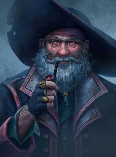 Talk with a pirate - random art - Imgur Pirate Art, Heroic Fantasy, 캐릭터 드로잉, Dungeons And Dragons Characters, Dnd Art, Arte Fantasy, Fantasy Rpg, 영감을 주는 캐릭터, Fantasy Inspiration