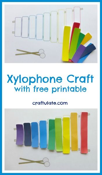 Xylophone Craft with free printable from Craftulate Xylophone Craft, Preschool Music Theme, Music Crafts Preschool, Letter X Crafts, Preschool Music Activities, Preschool Music, Music Crafts, Music Appreciation, Creative Curriculum