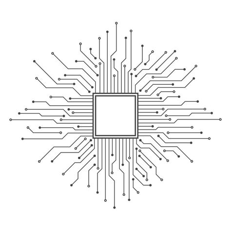 Technology Line Art, Technology Art Drawing Ideas, Circuit Board Illustration, Circuit Board Drawing, Electronic Design Graphic, Circuit Board Pattern, Art About Technology, Design Technology Projects, Technology Drawing Ideas