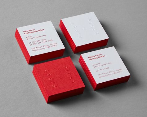 First & First Creative Real Estate Branding - Graphis Creative Real Estate, Stationery Business, Buisness Cards, Square Business Cards, Name Card Design, Business Card Design Inspiration, Visiting Card Design, Business Card Inspiration, Real Estate Branding