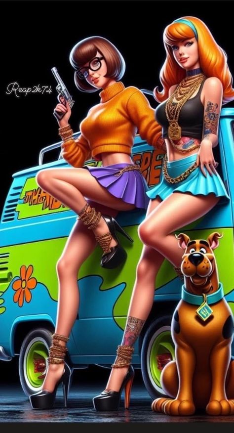 Evvi Art, Scooby Doo Pictures, Scooby Doo Movie, Scooby Doo Images, Scooby Doo Mystery Incorporated, Dope Cartoons, Daphne And Velma, Cartoon Character Tattoos, Classic Cartoon Characters