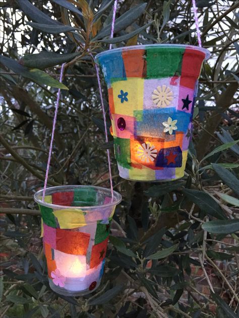 Lantern Crafts For Kids, Diy Kids Decor, Lantern Crafts, Camping Crafts For Kids, Lantern Craft, Easy Drawing Tutorial, Tea Diy, Vbs Crafts, Light Crafts