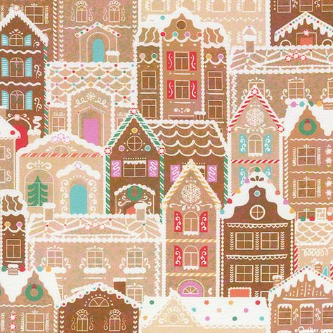 Gingerbread Village Illustration, Gingerbread House Background, Gingerbread Color Palette, Gingerbread Scene, Gingerbread House Illustration, Gingerbread City, Gingerbread House Pattern, Gingerbread Town, Badge Buddies