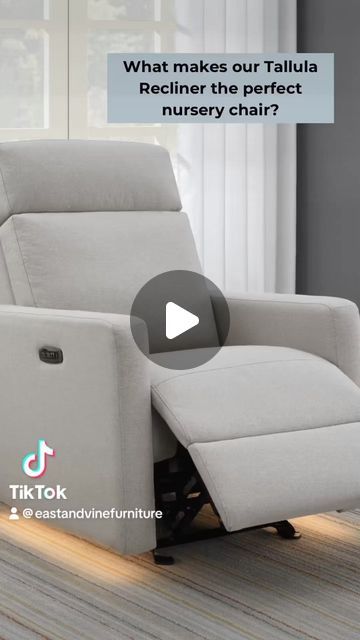 East & Vine Furniture on Instagram: "Check out what makes our Tallula Recliner the perfect nursery chair! Shop it now @costco." Lay Flat Recliner, Print Power Recliner, Babyletto Kiwi Power Recliner Glider, Power Recliners La-z-boy, Rocker Recliners La-z-boy, Nursery Chair, Recliner, Nursery, Furniture