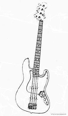 Fender Jazz Bass Guitar, Decorative Hangings, Guitar Wallpaper Iphone, Guitar Cakes, Guitar Outline, Bass Guitar Art, Jazz Bass Guitar, Bass Guitar Scales, Bass Playing