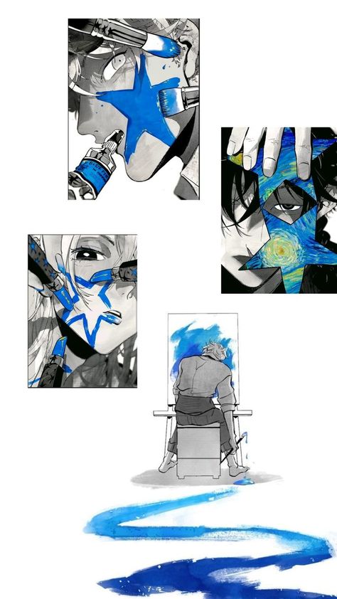 Blue Period Official Art, Blue Period Aesthetic, Blue Period Pfp, Blue Period Art, Blue Period Wallpaper, Blue Period Manga, The Big 4, Desain Buklet, Blue Period