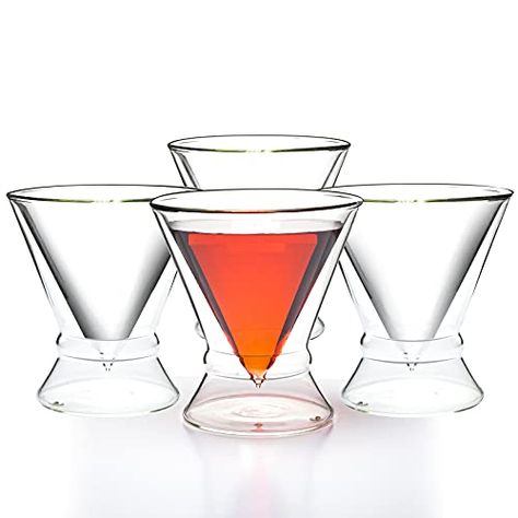 Stemless Martini Glasses, Warm Cocktails, Cool Glasses, Martini Glasses, Martini Cocktail, Bar Glassware, Cocktail Glasses, Martini Glass, Stemware