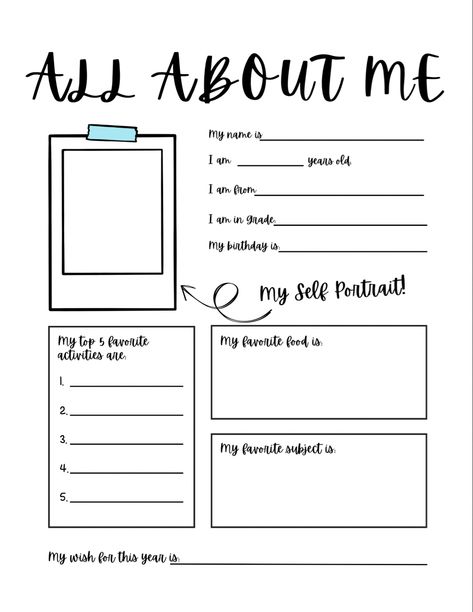 Tell Us About Yourself Template, Meet Me Template, Introduce Yourself Ideas School, Biodata Template Aesthetic, About Yourself Template, All About Me Aesthetic, Introduce Yourself Template, All About Me Sheet, About Me Aesthetic