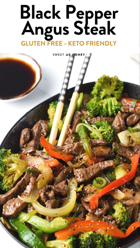 Black Pepper Angus Steak, Chinese Beef Stir Fry, Steak Stuffed Peppers, Angus Beef Recipes, Steak Stirfry Recipes, Beef Stir Fry Recipe, Angus Steak, Pepper Steak Recipe, Chinese Beef