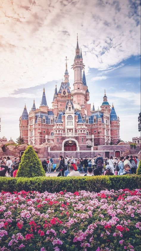 Disney World Castle, Disney World Pictures, Wallpaper Disney, Disney Background, Disney Iphone, Disney Photography, Disney Phone Wallpaper, Disney Shanghai, Wallpaper Iphone Disney