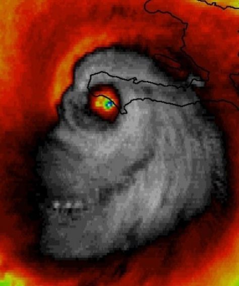 Hurricane Matthew. Creepiest weather photo ever. Nasa Earth, Creepy Faces, Eye Of The Storm, Satellite Image, Weather Photos, The Weather Channel, Science And Nature, T Rex, Haiti