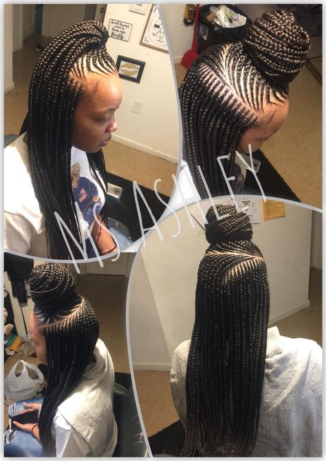 Two Layer Cornrows Black Women, Three Layer Cornrows Braids, Three Layer Braids, Ket Braids, Two Layer Feed In Braids, Updo Black Hair, Braided Updo Black Hair, Vacay Hair, Protective Styles For Natural Hair Short