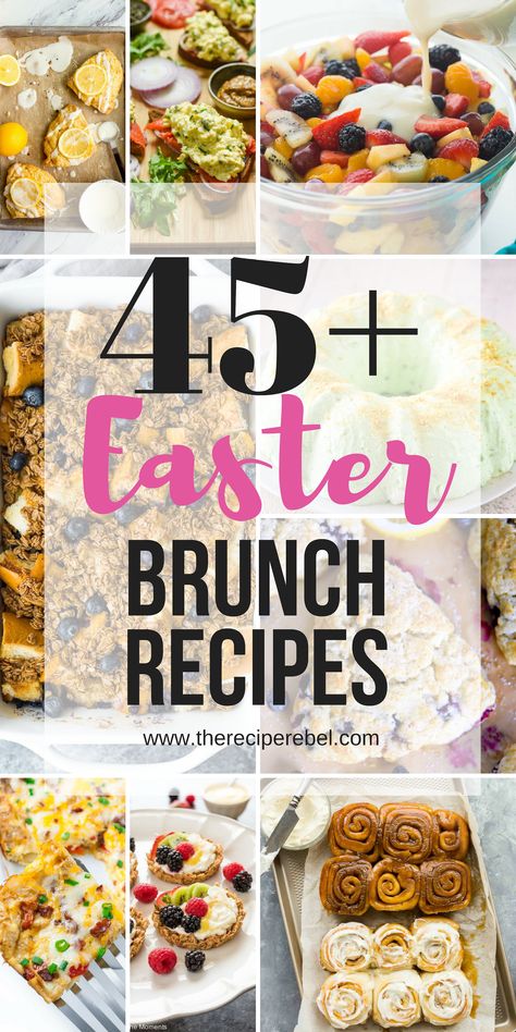 Brunch Ideas Sweet, Easter Brunch Ideas, Easter Brunch Recipes, Easy Easter Brunch Recipes, Easter Brunch Tablescape, Easy Easter Brunch, Spring Breakfast, Easter Brunch Menu, Easter Dishes