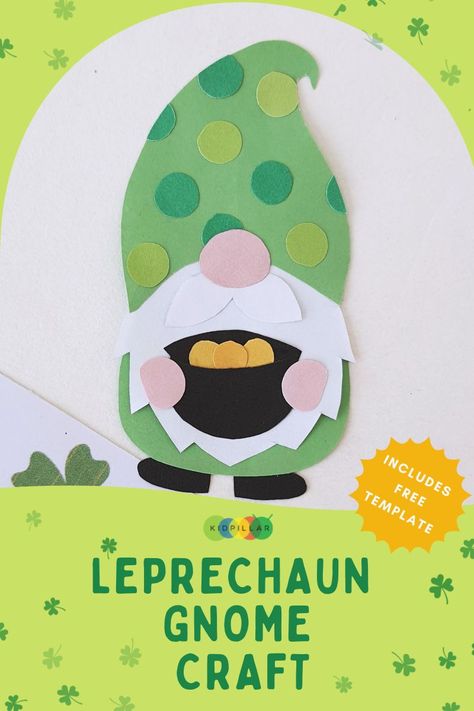 Give Leprechaun crafts for kids a fun makeover with this pretty Gnome Leprechaun craft. This easy St. Patrick’s Day Craft for Kids is certain to be a huge hit with kids of all ages and adults! It is a cute pot of gold Leprechaun gnome craft that looks super adorable and is perfect for classroom […] The post Gnome Leprechaun Craft for St. Patrick’s Day appeared first on KidPillar. St Patrick’s Day Crafts For School Age, St Patricks Day Crafts For Adults Diy, St Patrick’s Day Crafts For Adults, Leprechaun Crafts For Kids, Patrick Day Decorations, Leprechaun Crafts, Gnome Leprechaun, Gnome Craft, Leprechaun Craft