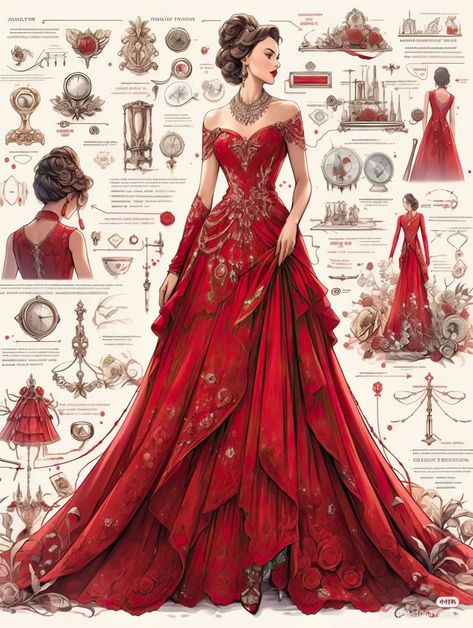 Birthday Guest Outfit, Red Summer Wedding, Summer Wedding Guest Outfit, Wedding Guest Outfit Ideas, Dreamy Gowns, Red Wedding Dress, Summer Wedding Guest, Clothing Design Sketches, Fantasy Dresses