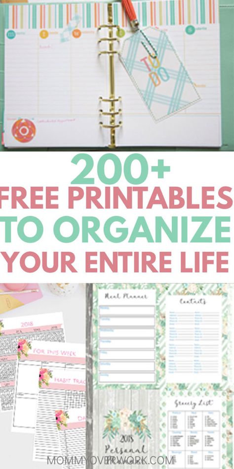 These FREE PLANNER PRINTABLES are so pretty and useful. Perfect inserts and templates for my personal life organization binder. Great ideas, motivation to stay on track, organized. Daily, weekly, monthly calendars, meal planning. Great for moms with kids and college students #plannerlove #plannergirl #plannerprintables #printables #freeprintables #planneraddict #planner #planning #plannercommunity #organization #organizing #organisation organisation Best Printables, Life Organization Printables, Life Organization Binder, Free Planner Printables, Home Organization Binders, Organization Binder, Free Printables Organization, To Do Planner, Life Binder