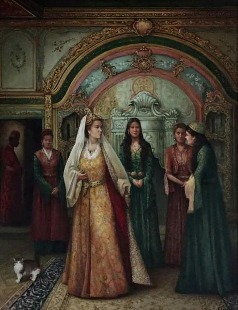 Ottoman Empire Princess, Ottoman Women Clothing, Ottoman Empire Aesthetic, Ottoman Princess, Ottoman Fashion, 1800s Art, Muslim Culture, Arabian Art, Old Portraits