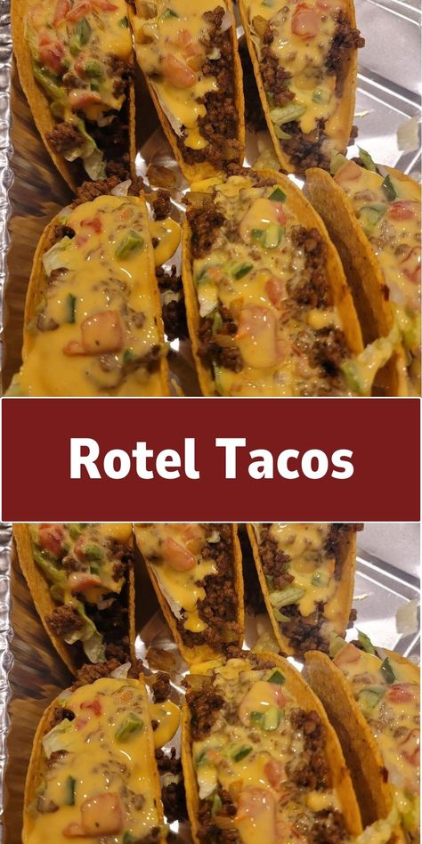 Rotel Tacos Taco Ideas Ground Beef, Rotel Casserole Ground Beef, Easy Rotel Tacos, Rotel Stuffed Tortillas, Rotel Tacos Recipes, Loaded Rotel Burrito, Ground Beef Rotel Recipes, Mexican Food Recipes With Ground Beef, Rotel Tacos Ground Beef