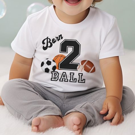 Celebrate your little athlete's 2nd birthday with this adorable "Born 2 Ball" sport-themed toddler t-shirt! Perfect for a sports-themed party or everyday play. Get it now and make his day extra special! 🏀🎉 #ToddlerFashion #2ndBirthday #SportyStyle #BirthdayParty #ToddlerTee

Please note that the Pin URL is an affiliate link. Born 2 Ball, Boy 2nd Birthday, 2nd Birthday Boys, Sports Theme Birthday, Birthday Boy Shirt, Sports Birthday Party, 2nd Birthday Shirt, Toddler Wearing, Ball Birthday