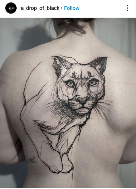 Cougar Art, Evil Skull Tattoo, Tattoo Diy, Sketch Tattoo Design, Line Work Tattoo, Arm Tattoos For Women, Wolf Tattoos, Owl Tattoo, Abstract Tattoo