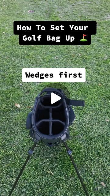 Golf Hacks Diy, Whats In My Golf Bag, Golf Bag Organization, Golf Bag Essentials, Golf Bag Setup, Golf Clubs For Beginners, Golf Bag Accessories, Bag Accessories Diy, Golf Diy