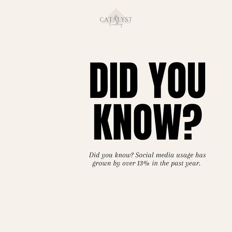 Fun Fact Friday: Social media usage has grown by over 13% in the past year. 📱 Social media platforms have become powerful tools for businesses to connect with their target audience, build brand awareness, and drive customer engagement. However, managing an effective social media strategy can be a daunting task, requiring constant attention, creativity, and a deep understanding of ever-evolving algorithms and best practices. Our team of social media experts is dedicated to helping business... Fun Fact Friday, Social Media Usage, Build Brand, Social Media Expert, Social Media Strategy, Customer Engagement, Best Practice, Media Strategy, Brand Awareness