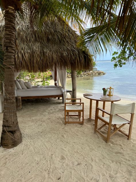 House With Private Beach, Aruba Beach Aesthetic, Private Beach Resort, Cabana On Beach, Luxury Beach Resort Aesthetic, Private Beach Aesthetic, Aruba Vacation Aesthetic, Island Resort Aesthetic, Island House Aesthetic