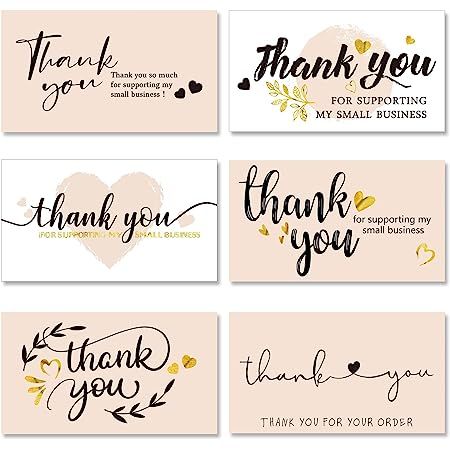 Thank you card design