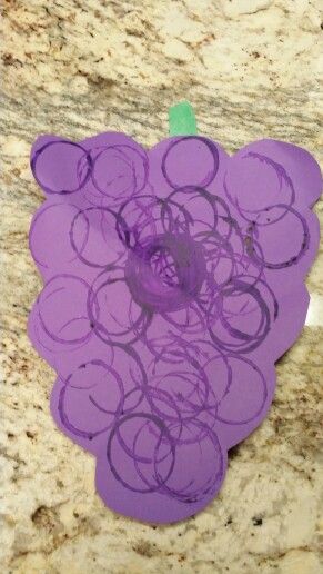 Purple Projects For Preschool, Grapes Art And Craft For Preschool, Purple Crafts Preschool, Color Purple Crafts For Preschoolers, Preschool Purple Crafts, Grape Crafts For Preschool, Purple Toddler Crafts, Color Purple Crafts For Toddlers, Purple Activities For Toddlers