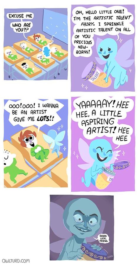 Owlturd Comics Life, Bluechair Comics, Shen Comics, Owlturd Comics, 4 Panel Life, Artist Problems, Life Comics, Funny Post, Funny Comic Strips